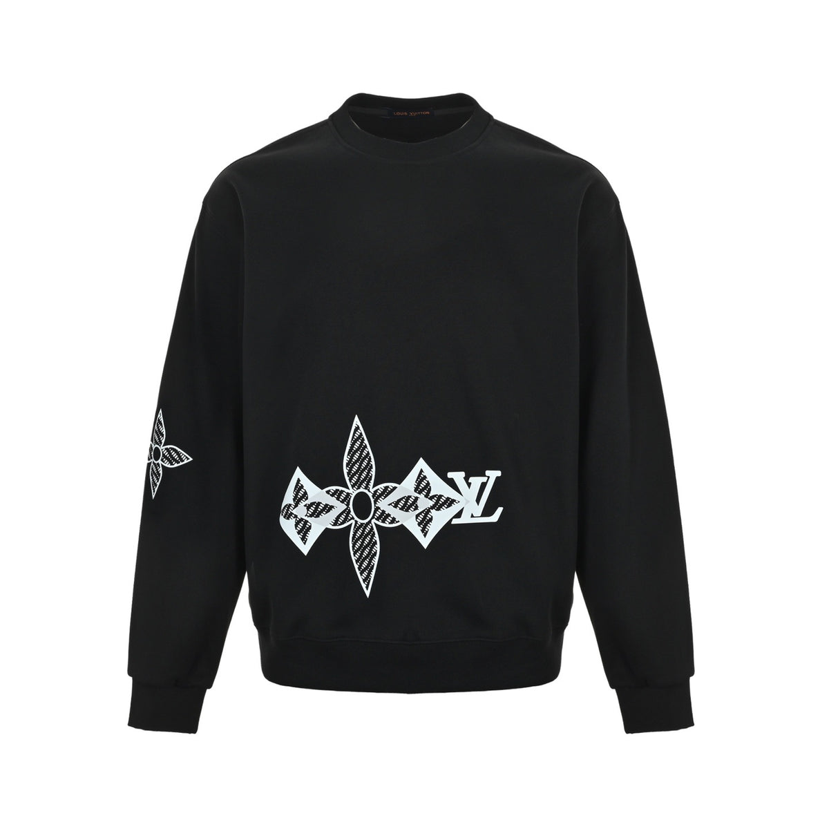 Louis Vuitton 25Fw overlapping logo crew neck sweatshirt