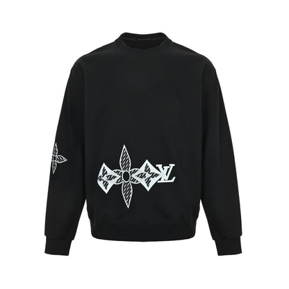 Louis Vuitton 25Fw overlapping logo crew neck sweatshirt