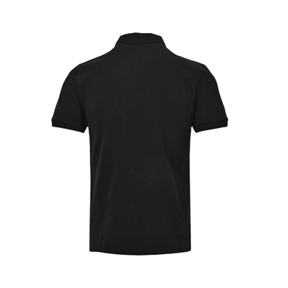 Prada red trim triangle logo Polo short sleeves