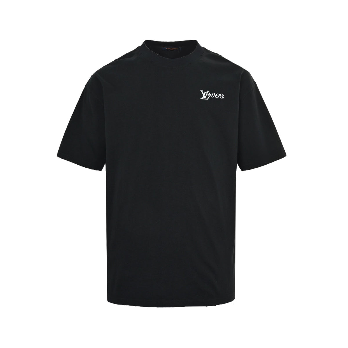 Louis Vuitton short sleeves with embroidered letters on the front and back