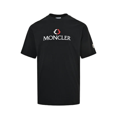 Moncler/Mask 3D letter logo embroidered short sleeves
