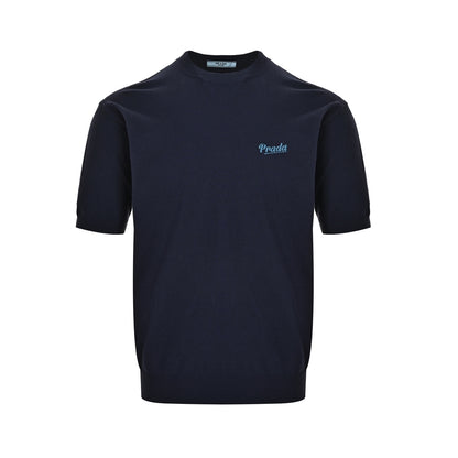 Prada logo intarsia knitted short sleeves