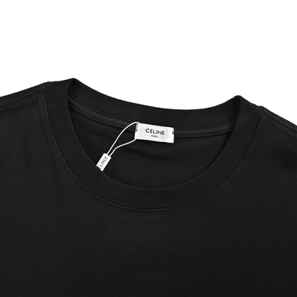 Celine 26ss letter logo printed short sleeves