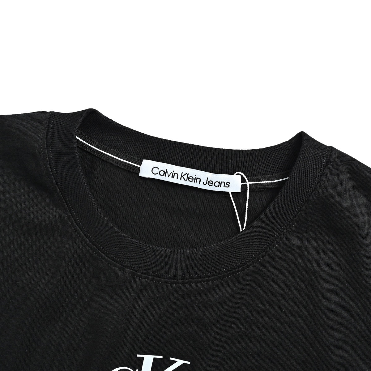 Calvin Klein CK 24ss round neck short sleeves with letter embroidery on the chest