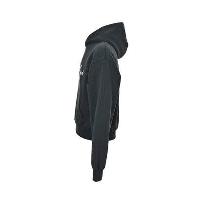 Dior 25Fw towel embroidered letter logo embroidered hooded sweatshirt
