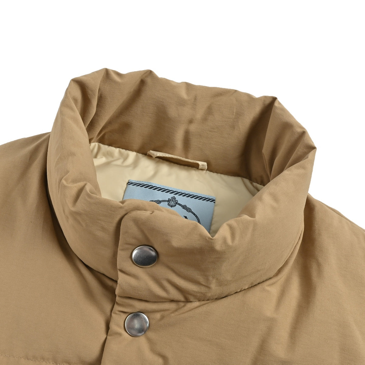 Prada triangle logo double pocket down vest