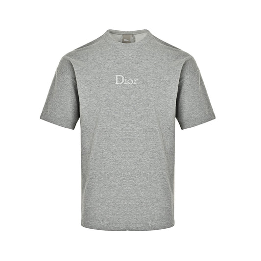Dior small LOGO jacquard knitted off-shoulder short sleeves