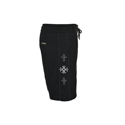 Chrome Hearts cross patch embroidered shorts