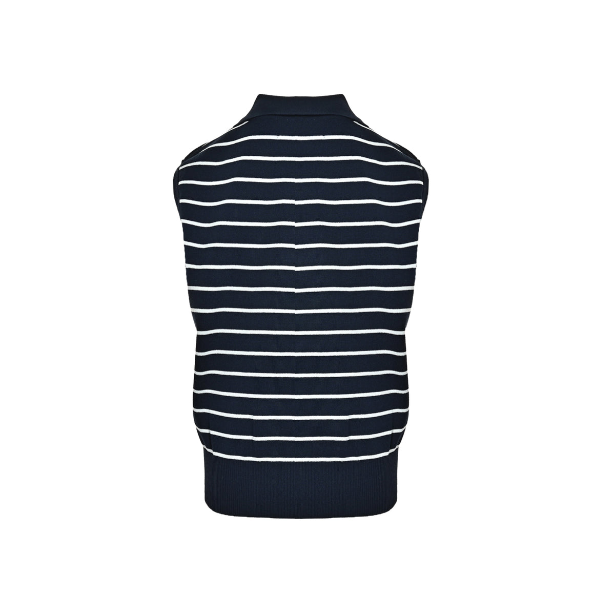 Ralph Lauren Polo embroidered striped sleeveless knitted Polo vest