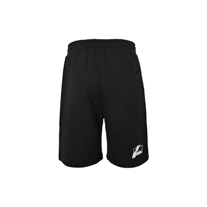 We11 Done silicone logo drawstring elastic shorts