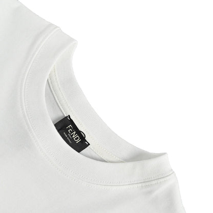 Fendi 23ss woolen bear print short sleeves