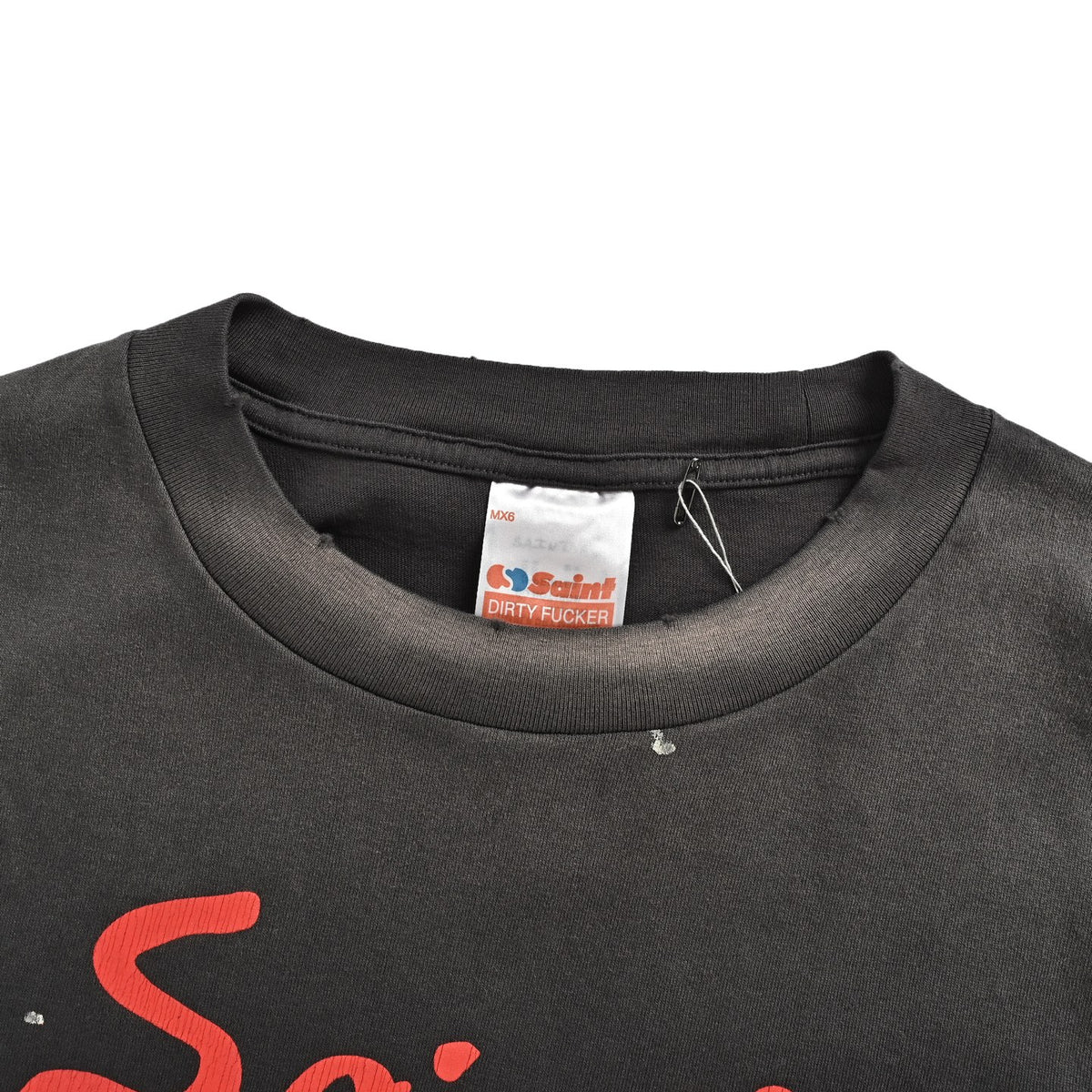 SAINT MICHAEL Colorful signature SAINT printed short sleeves