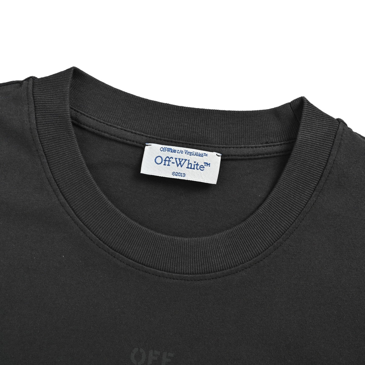 OFF WHITE CO VIRGIL 24ss Moon Anchor Print Washed Short Sleeve
