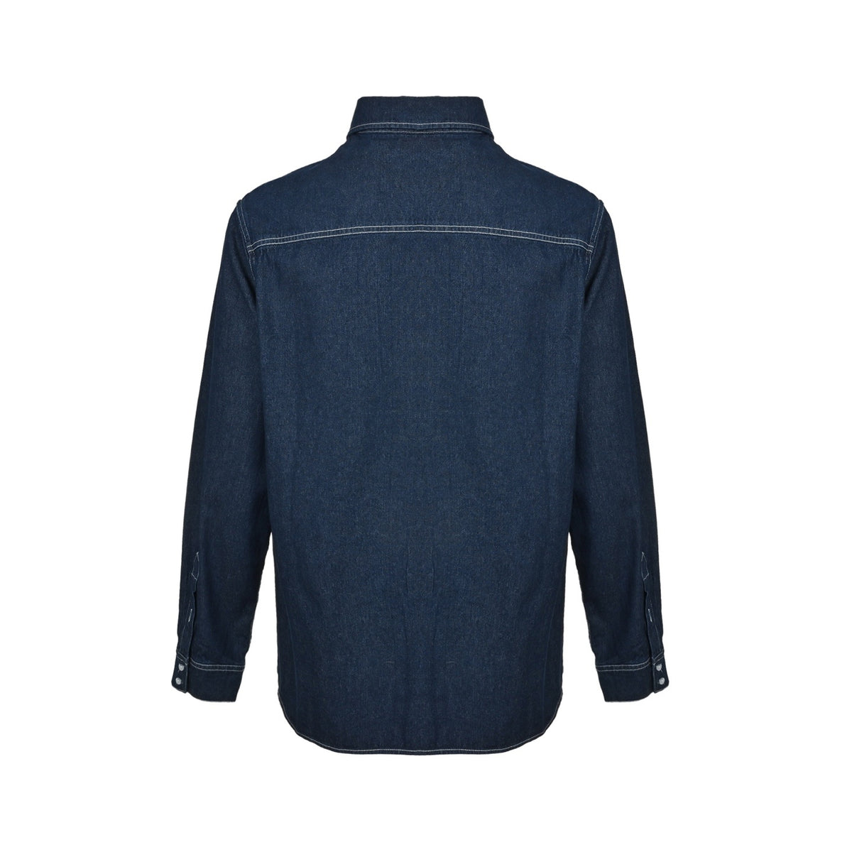 Celine Arc de Triomphe embroidered long-sleeved denim shirt