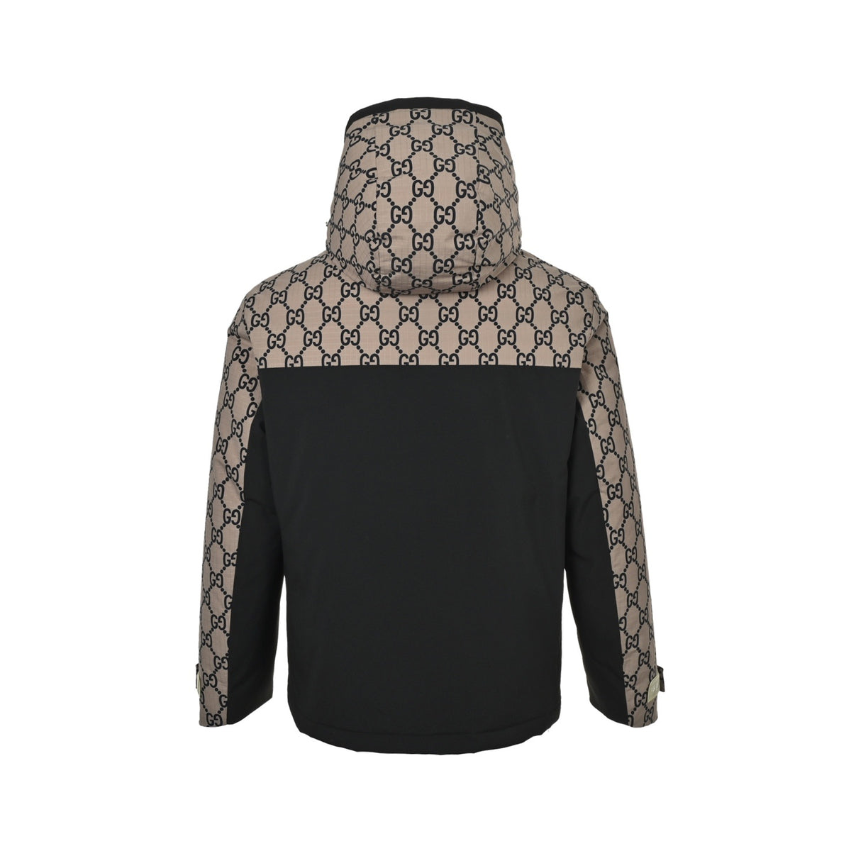 Gucci Double G presbyopic patchwork hooded down jacket
