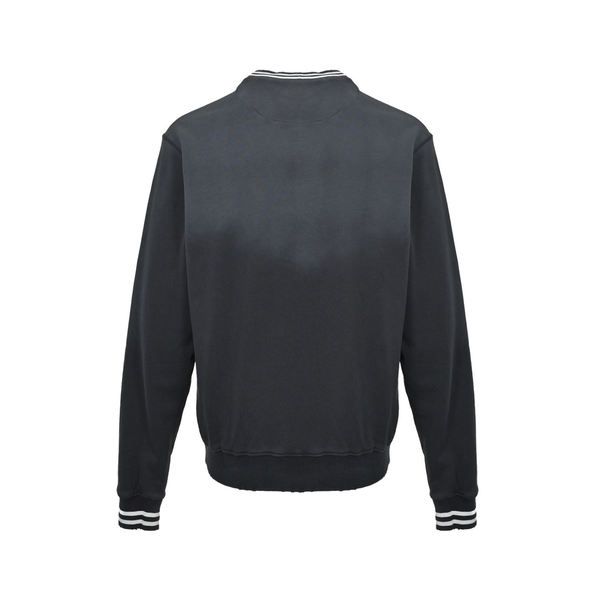 Prada gradient washed letter embroidered round neck sweatshirt