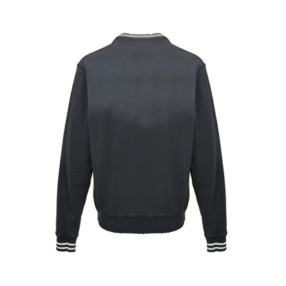 Prada gradient washed letter embroidered round neck sweatshirt