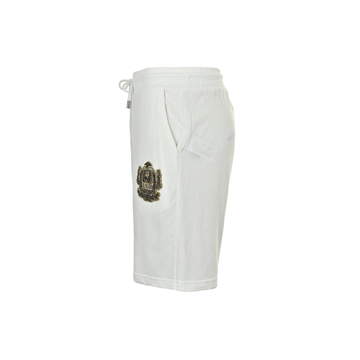 Louis Vuitton embroidered badge checkerboard shorts