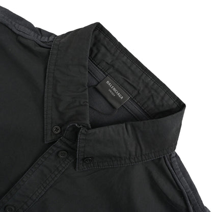 Balenciaga/Balanciaga 24ss double B totem stitching short-sleeved shirt on the back