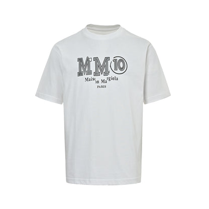 MaisonMargiela/Margiela MM10 printed round neck short sleeves