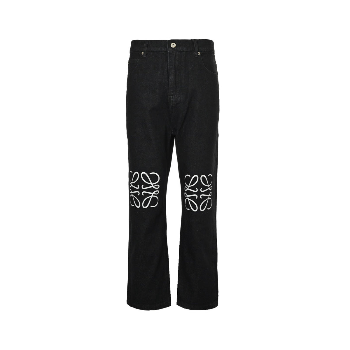 Loewe/Luo Yiwei Anagram burnt flower hollow logo suit jeans