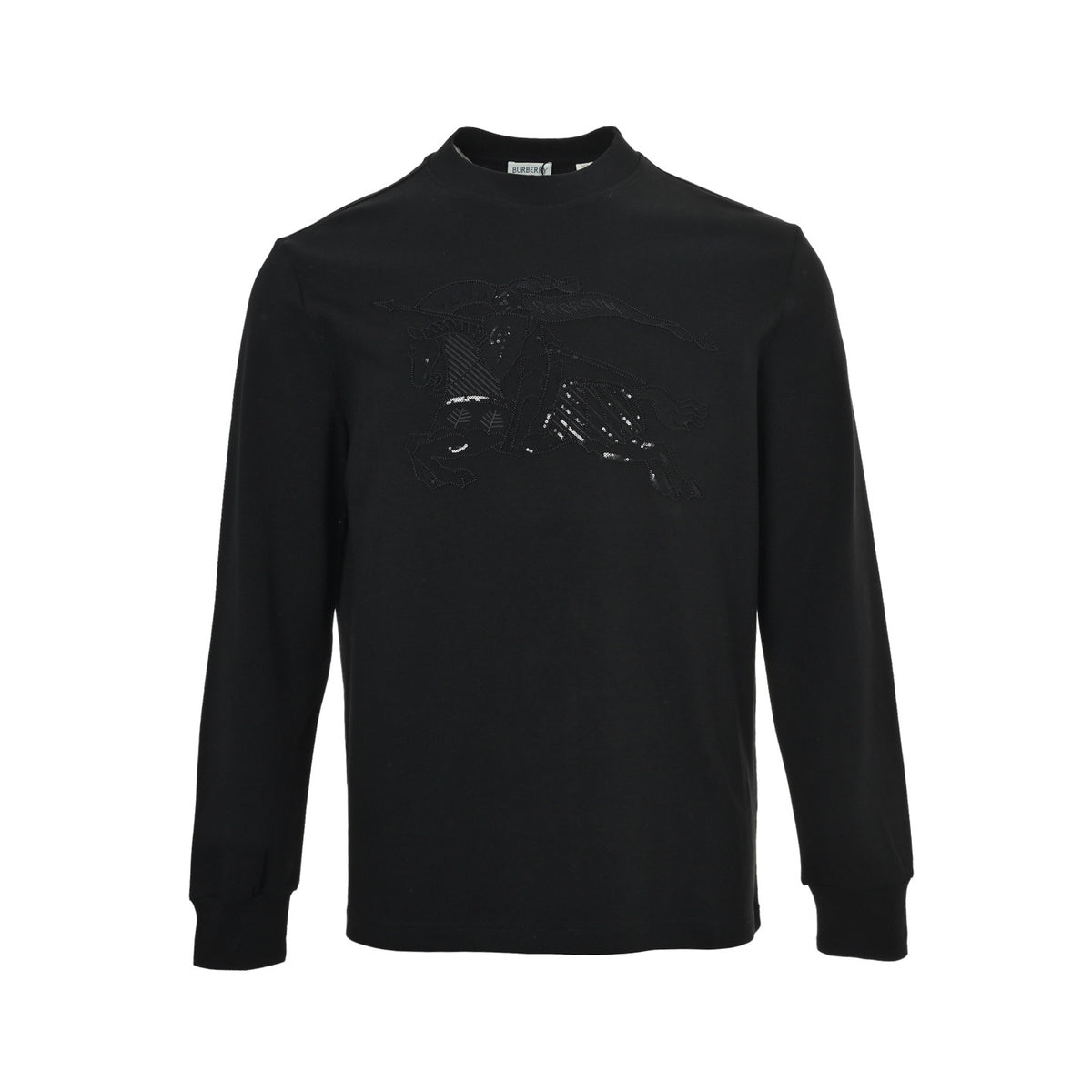 Burberry 25Fw long-sleeved T-shirt with dark pattern war horse embroidery on the chest