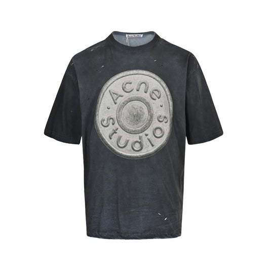 Acne Studios distressed sandblasted washed short sleeves