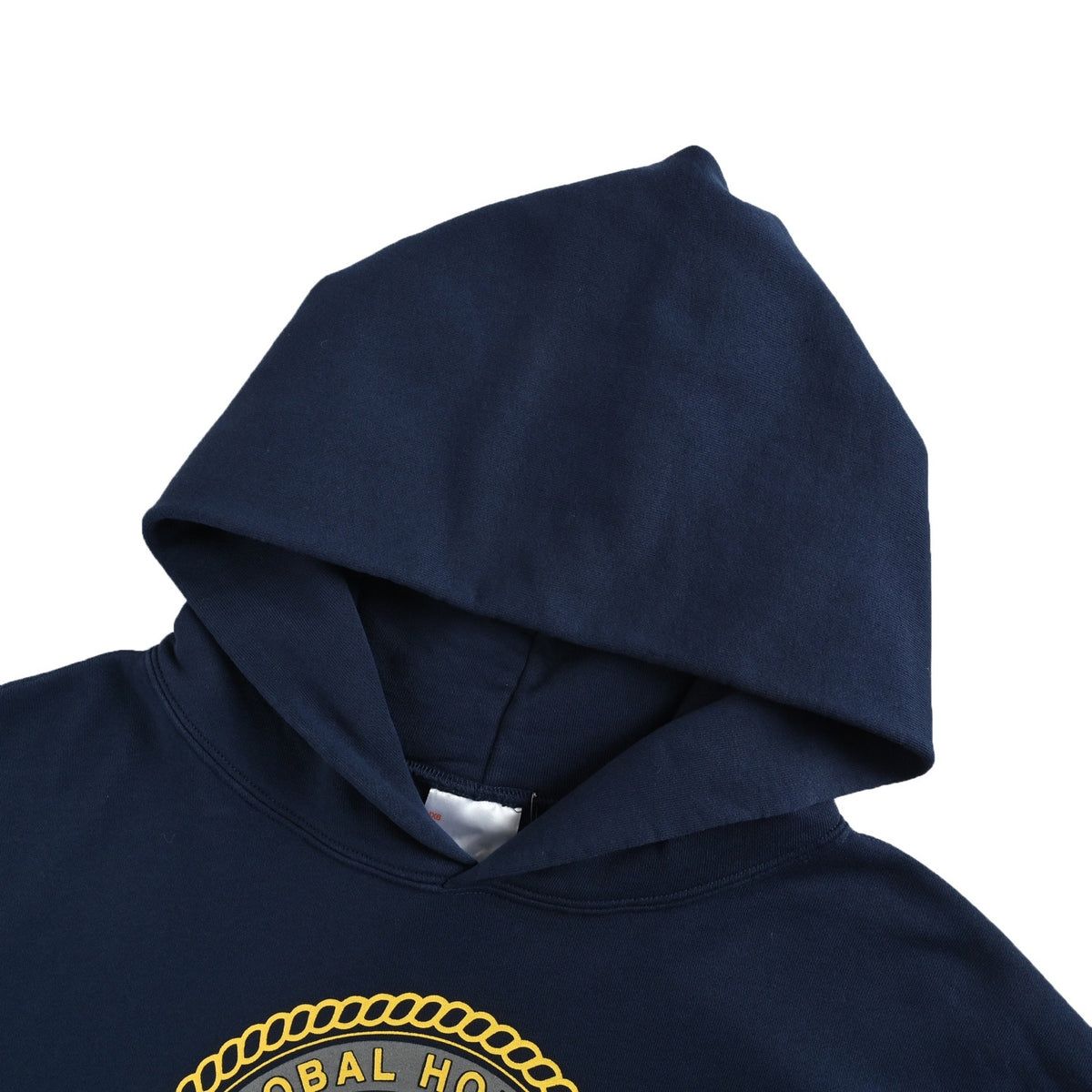 SAINT MICHAEL reflective angel medal print hooded sweatshirt