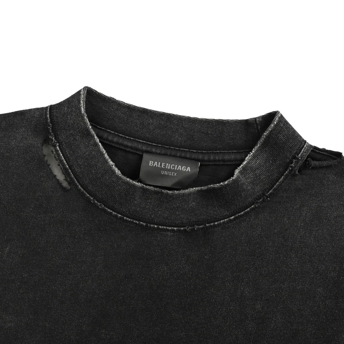 Balenciaga/Balanciaga 25ss Valentine's Day Limited Love Letters Hole Washed Short Sleeves