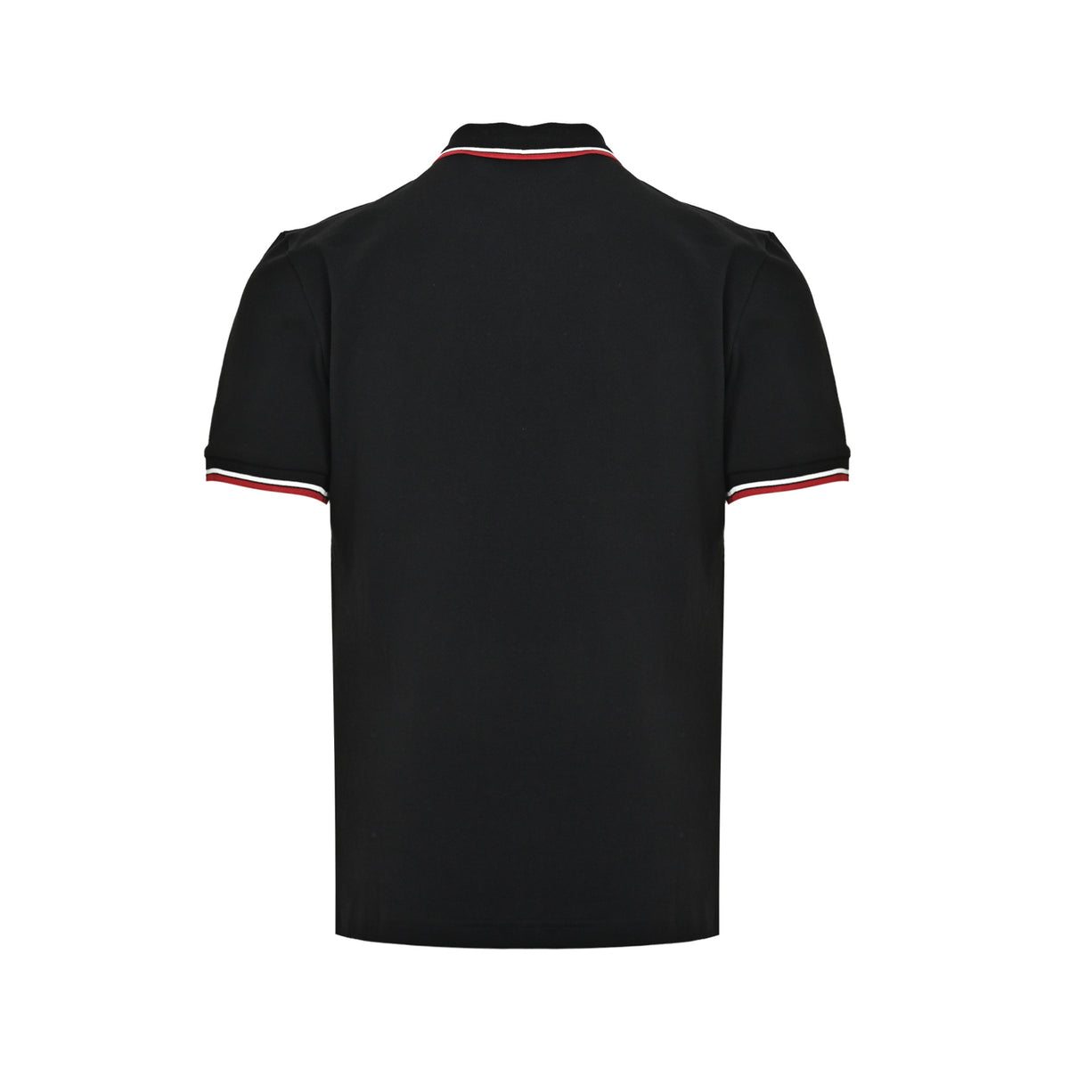 Prada red trim embroidered Polo short sleeves