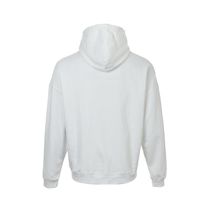 Balenciaga cursive signature letter printed hooded sweatshirt