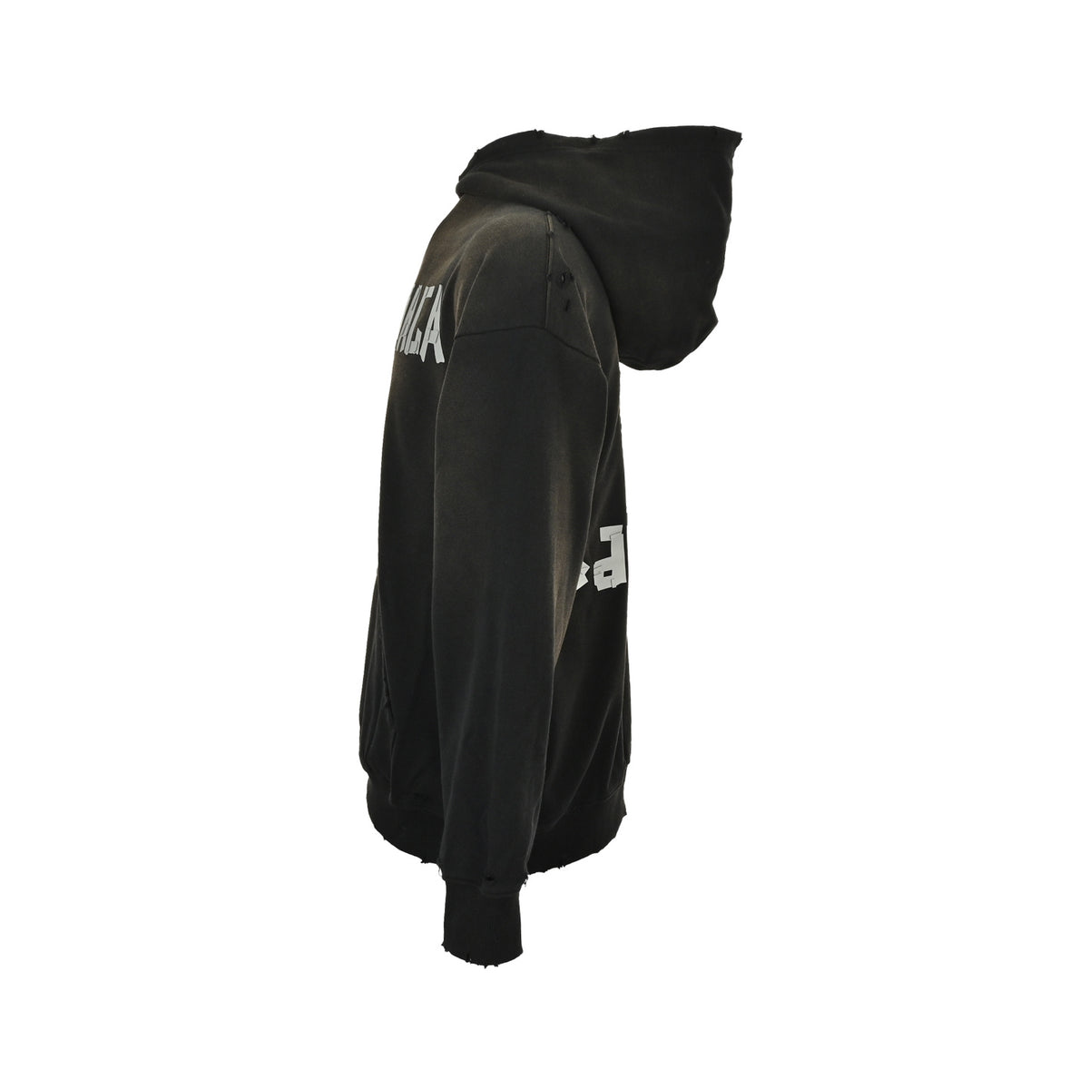 Balenciaga 25Fw three-dimensional tape pressed water washable hole hooded sweatshirt