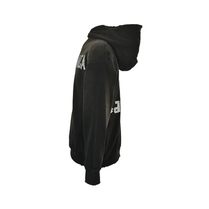 Balenciaga 25Fw three-dimensional tape pressed water washable hole hooded sweatshirt