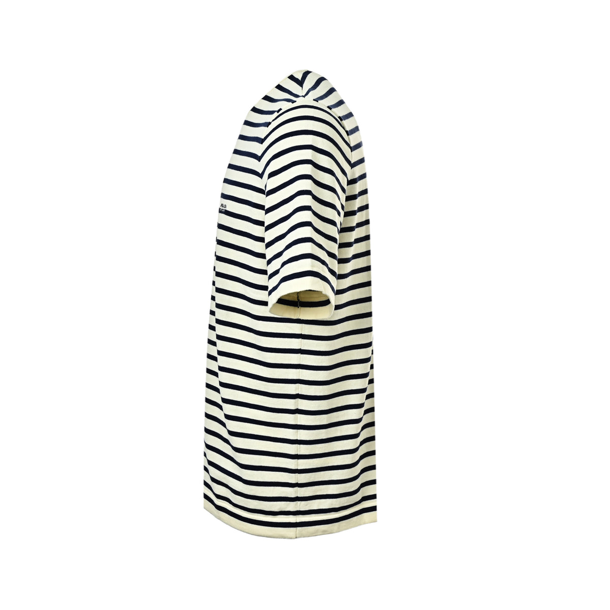 Prada black and white striped embroidered knitted short sleeves