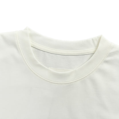Maison Margiela 25ss embroidered letter short sleeves