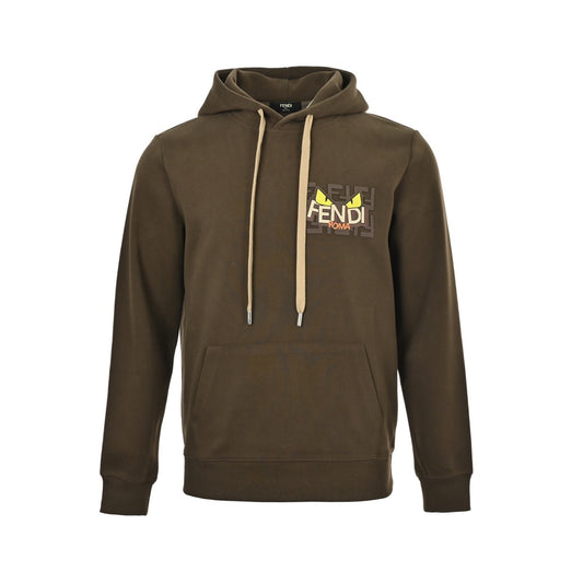 Fendi 25Fw little monster eye print hooded sweatshirt