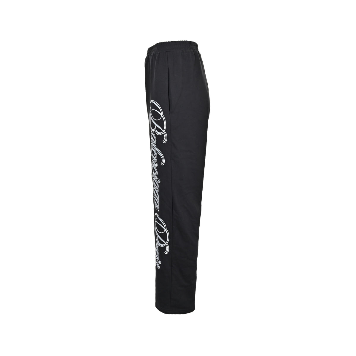 Balenciaga cursive side letter embroidered trousers