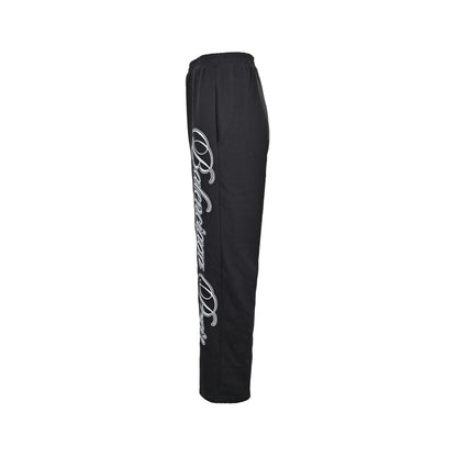 Balenciaga cursive side letter embroidered trousers