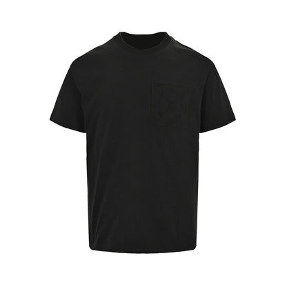 Louis Vuitton 24ss pocket presbyopic embossed short sleeves
