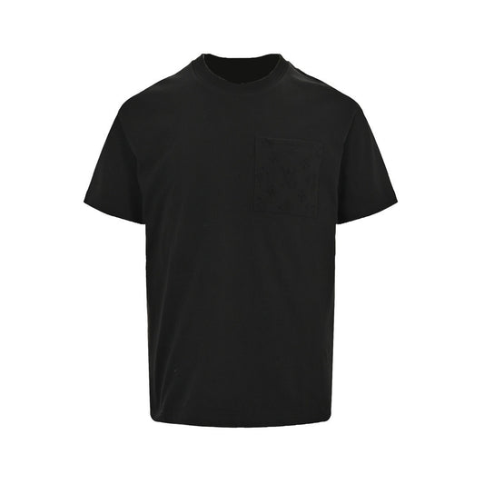 Louis Vuitton 24ss pocket presbyopic embossed short sleeves