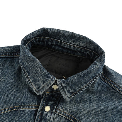 Prada 24Fw triangle logo denim denim jacket