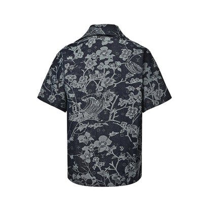 Louis Vuitton floral denim suit jacket
