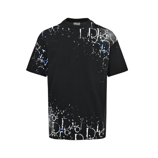 Dior inkjet gradient printed short sleeves