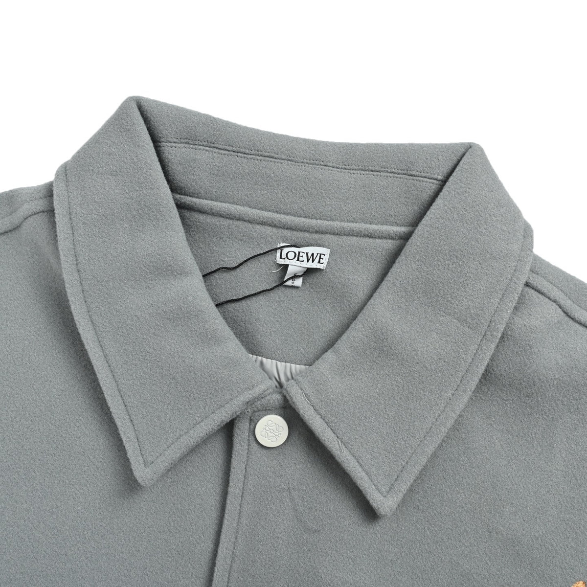 Loewe/Loewei letter embroidered patchwork baseball jacket