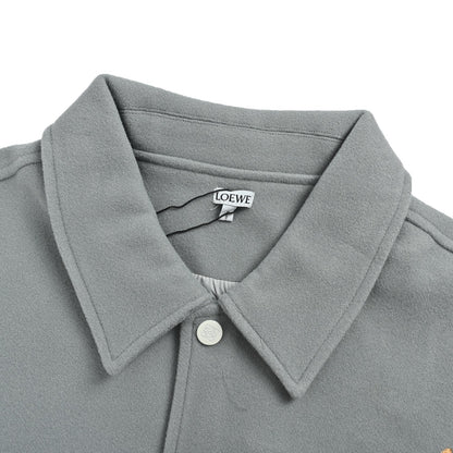 Loewe/Loewei letter embroidered patchwork baseball jacket