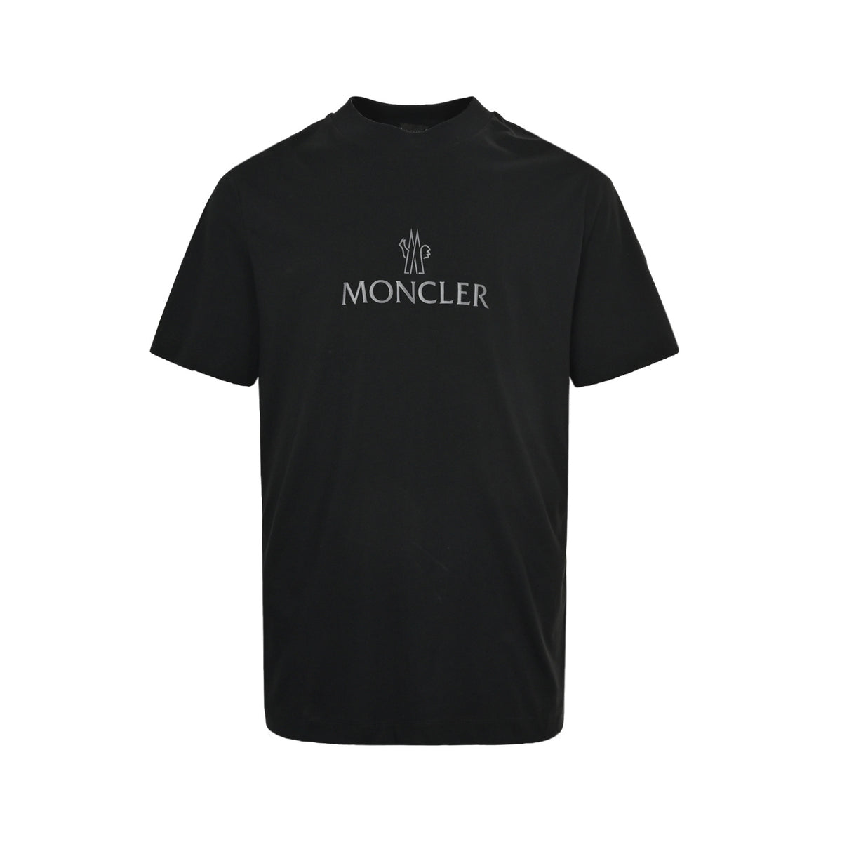 Moncler/Mask logo printed side mesh patchwork short sleeves