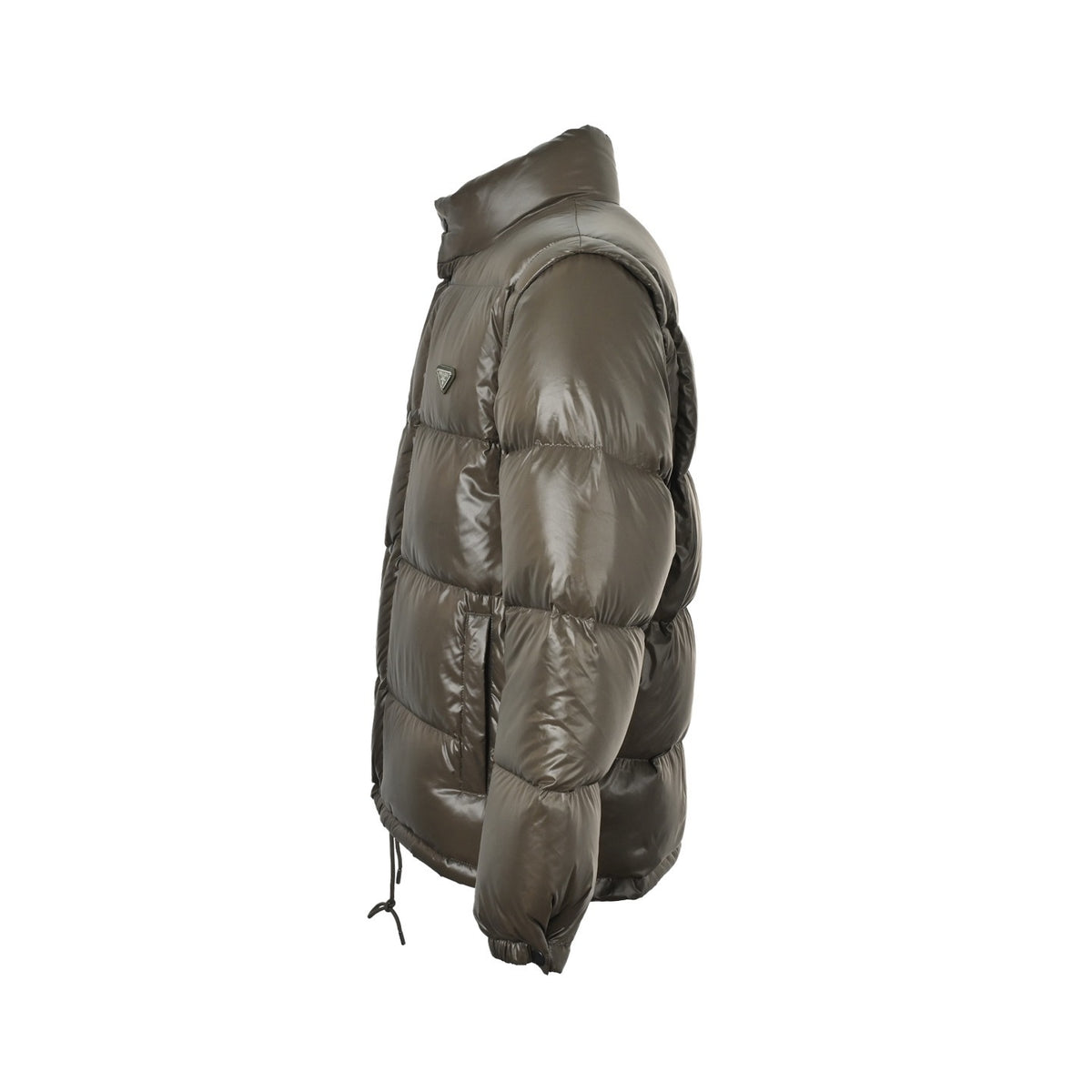 Prada triangle sleeve detachable down jacket