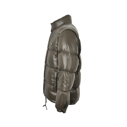 Prada triangle sleeve detachable down jacket