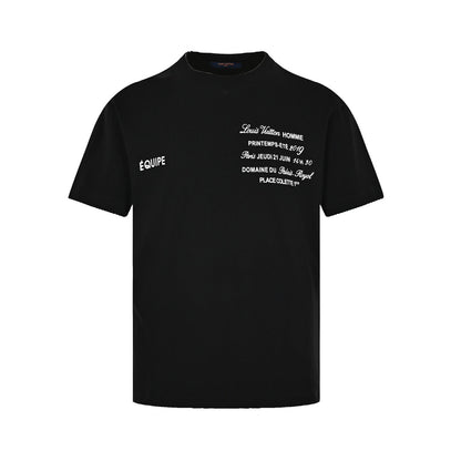 Louis Vuitton 23ss back shoe print short sleeves