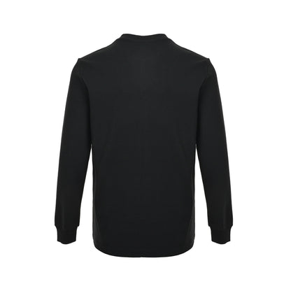 Chrome Hearts/Chrome Heart long-sleeved T-shirt with dark pattern cross on the chest and Sanskrit embroidery